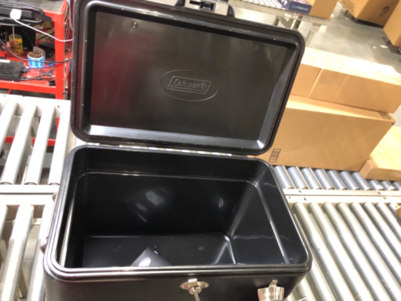 Photo 2 of Coleman Ice Chest | Reunion 54 Quart Steel Belted Cooler Midnight