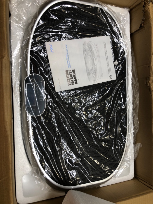 Photo 1 of AXV Vibration Plate Exercise Machine Whole Body Workout Vibrate Fitness Platform Lymphatic Drainage Machine for Weight Loss Shaping Toning Wellness Home Gyms Workout BOAT-SILVER
