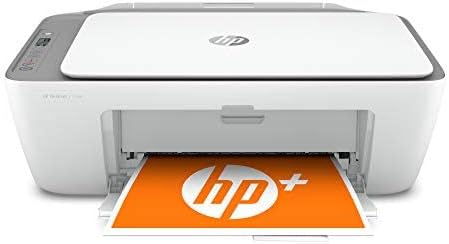 Photo 1 of HP DeskJet 2755e Wireless Inkjet Color All-in-One Printer | Print Copy Scan | Up to 4800 x 1200 DPI | WiFi USB Connectivity Smart Printing System | White I W/MD Printer Cable
— FACTORY PACKAGE —