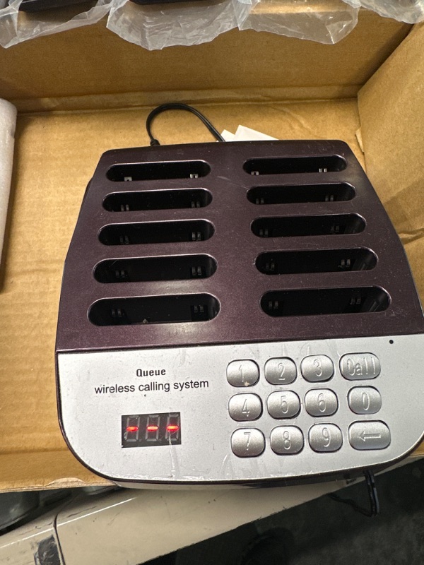Photo 1 of NOLAS Corum 10 Social DISTANCING Restaurant Call Coaster Pagers/Guest Waiting Pager/Wireless Paging System with Charging Dock and Transmitter