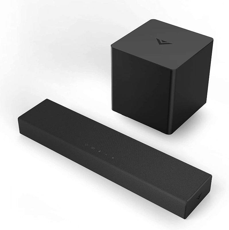 Photo 1 of VIZIO 2.1 Home Theater Sound Bar with DTS Virtual:X, Wireless Subwoofer, Bluetooth, Voice Assistant Compatible, Includes Remote Control - SB2021n-J6