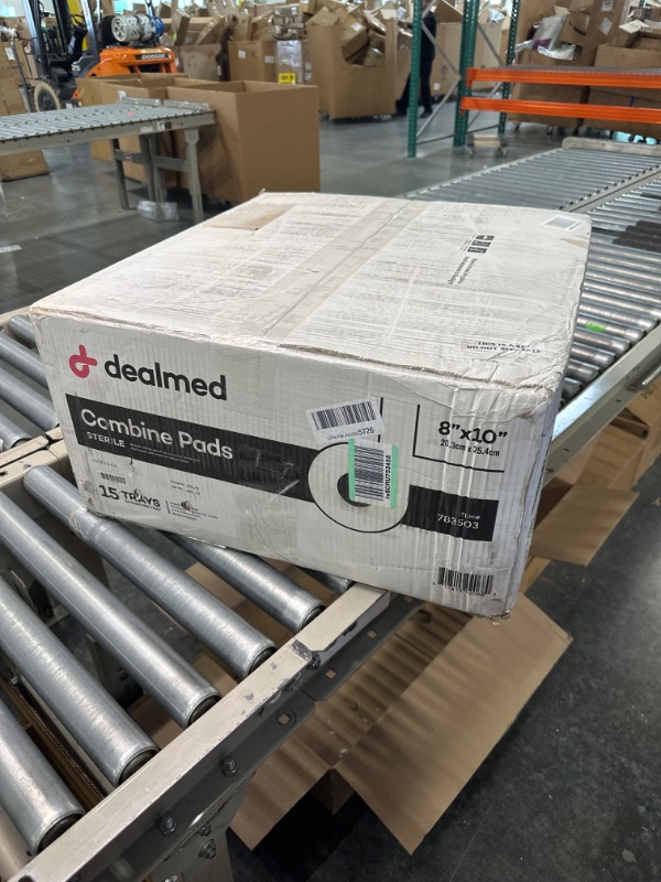 Photo 1 of Dealmed 8" x 10" Sterile Abdominal (ABD) Combine Pads, Individually Wrapped, First Aid Wound Dressing, 24 Count (Pack of 15) 8” x 10” (Pack of 15)