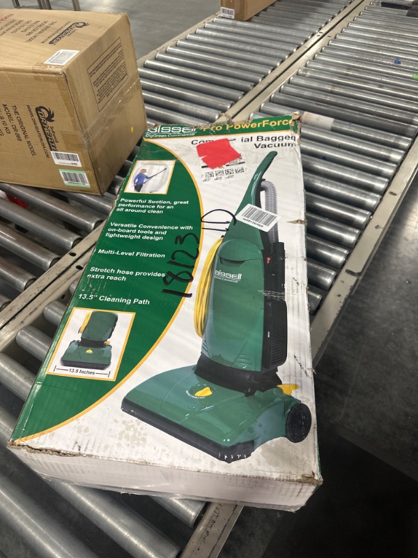 Photo 1 of BISSELL BigGreen Commercial PowerForce Bagged Lightweight, Upright, Industrial