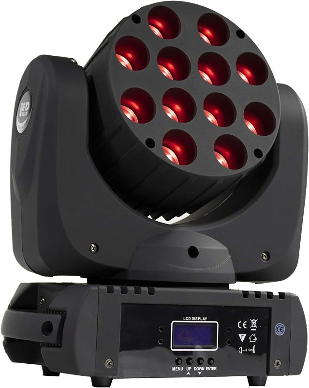 Photo 1 of ***DOES NOT POWER ON/PARTS ONLY*** SHEHDS LED Beam 12x12W /36x3 RGBW Moving Head Lighting