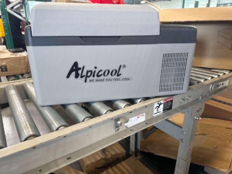 Photo 3 of Alpicool C20 Portable Car Freezer,12 Volt Refrigerator, 21 Quart (20 Liter) Fast Cooling 12V Car Fridge -4?~68?, Car Cooler, 12/24V DC and 100-240V AC for Outdoor, Camping, RV, Truck, Boat 20 Quart Gray