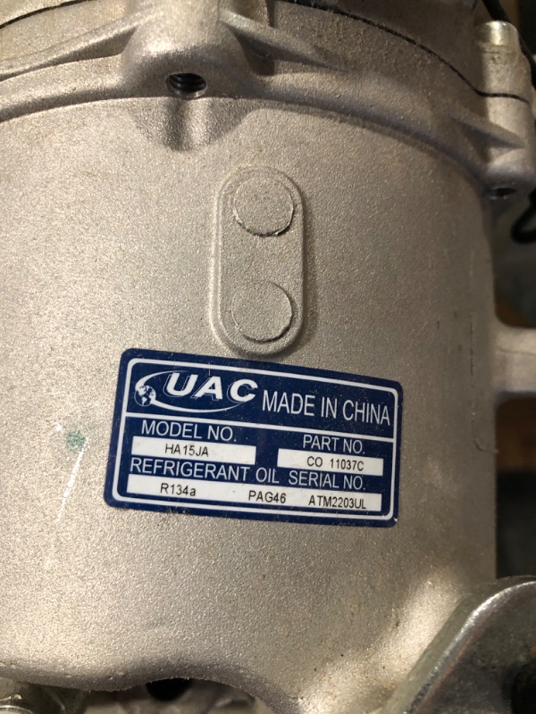 Photo 5 of New UAC CO 11037C A/C Compressor -- CR14 Compressor Assembly For Automotiave Replacement