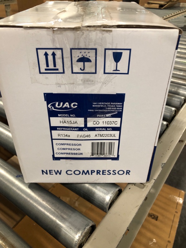 Photo 10 of New UAC CO 11037C A/C Compressor -- CR14 Compressor Assembly For Automotiave Replacement