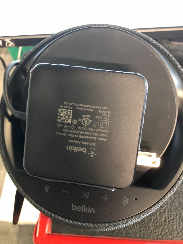 Photo 3 of Belkin SoundForm Elite Hi-Fi Smart Speaker + Wireless Charger (Alexa Voice-Controlled Bluetooth Speaker) Sound Technology by Devialet (Black)