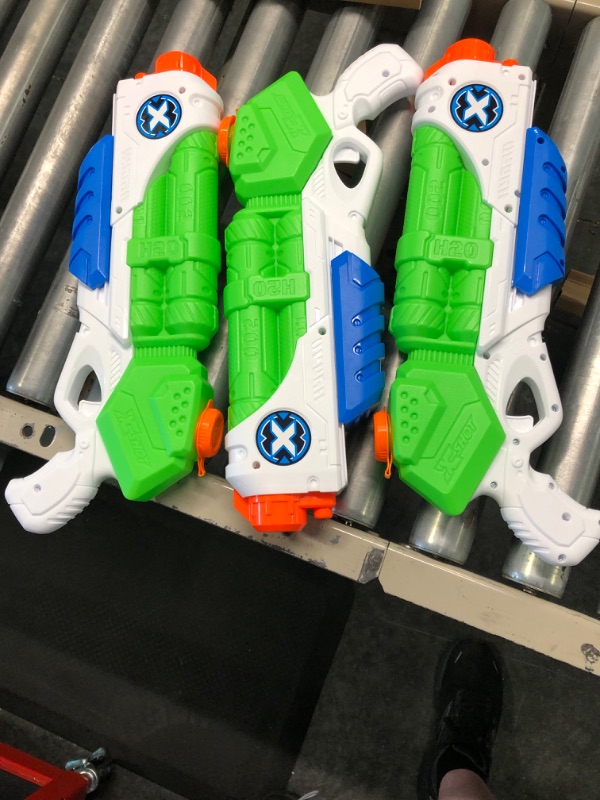 Photo 2 of X-Shot Water Warefare Typhoon Water Blaster (3 Pack) by ZURU, Watergun for Summer, XShot Water Toys, Squirt Gun Soaker, Pump Action Water Toy for Children, Boys, Teen, Men (3 Blasters)