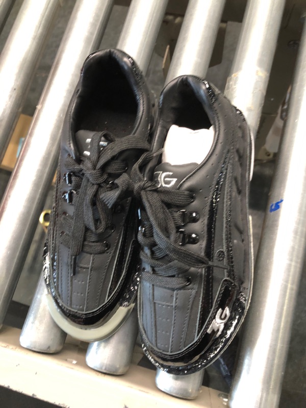 Photo 3 of 3G Men's Kicks Unisex Bowling Shoes-Black 8 1/2 US 8 Wide Women/6 Men Black