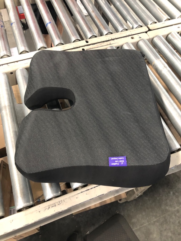 Photo 3 of Cushion Lab Patented Pressure Relief Seat Cushion for Long Sitting Hours on Office & Home Chair - Extra-Dense Memory Foam for Soft Support. Car & Chair Pad for Hip, Tailbone, Coccyx, Sciatica - Black
Visit the C CUSHION LAB Store