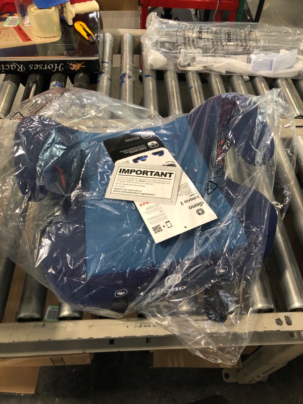 Photo 1 of Diono Solana 2 XL, Dual Latch Connectors, Lightweight Backless Belt-Positioning Booster Car Seat, 8 Years 1 Booster Seat, Blue 2019 LATCH Connect Single Blue