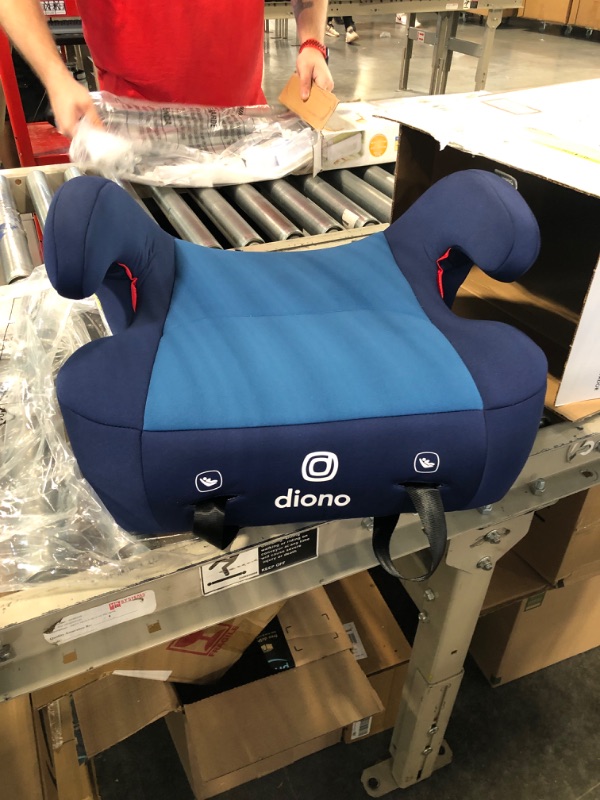 Photo 1 of Diono Solana 2 XL, Dual Latch Connectors, Lightweight Backless Belt-Positioning Booster Car Seat, 8 Years 1 Booster Seat, Blue 2019 LATCH Connect Single Blue