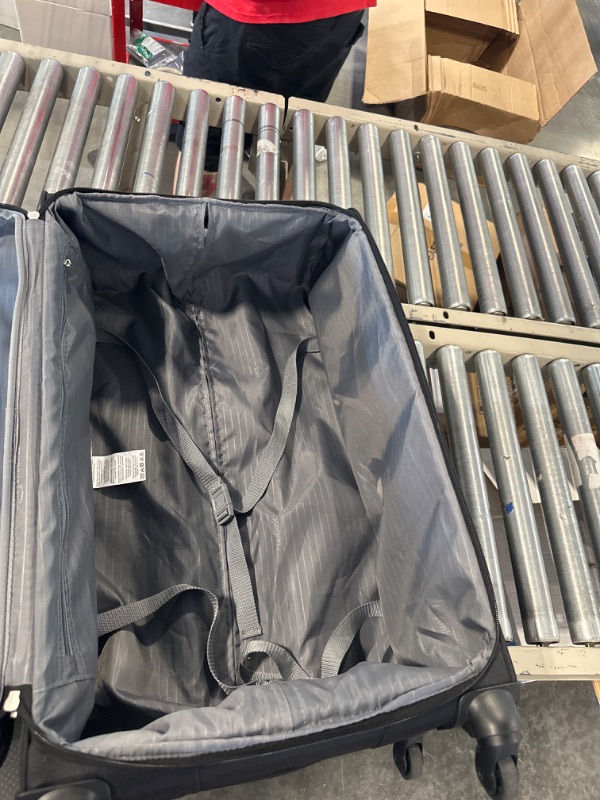Photo 1 of Amazon Basics 30-Inch Black Softsided Check-in Trolley Black 30-inch Suitcase