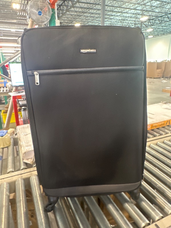 Photo 1 of Amazon Basics 30-Inch Black Softsided Check-in Trolley Black 30-inch Suitcase