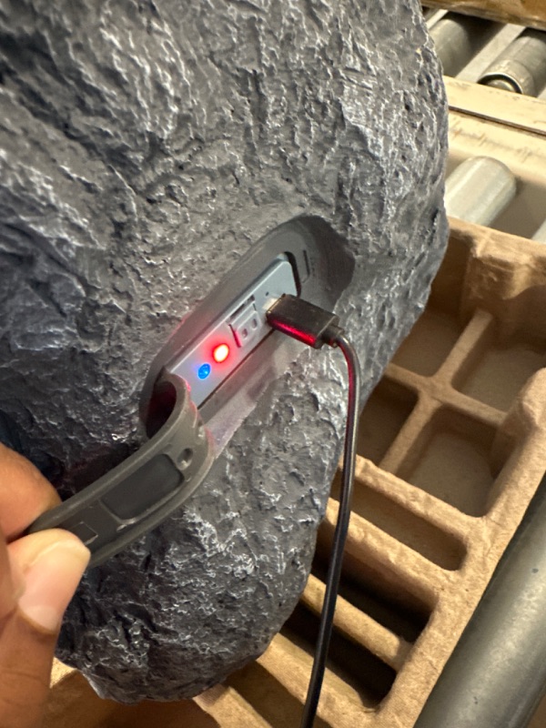 Photo 1 of Innovative Technology Outdoor Rock Speaker Pair - Wireless Bluetooth Speakers for Garden, Patio, Waterproof, Built for all Seasons & Solar Powered with Rechargeable Battery, Music Streaming - Charcoal