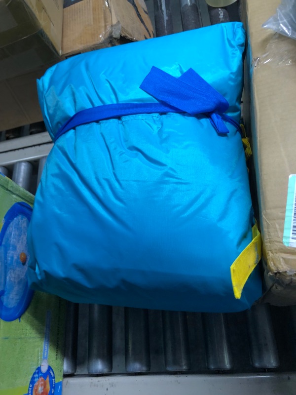 Photo 2 of Valwix Inflatable Bounce House with Blower, Bouncy Castle w/ Waterslide & Pool for Wet Dry Combo, Bouncer w/ Repair Kits, Fun Bounce Area with Basketball Hoop Green-Blue Bouncer