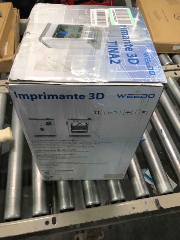 Photo 1 of WEEDO TINA2 Mini 3D Printer for Kids and Beginners, Full Auto Leveling, Fully Assembled, Removable Build Plate, Small Enclosed FDM 3D Printers for Home Use, PLA/TPU Filament Supported TINA2-BASIC