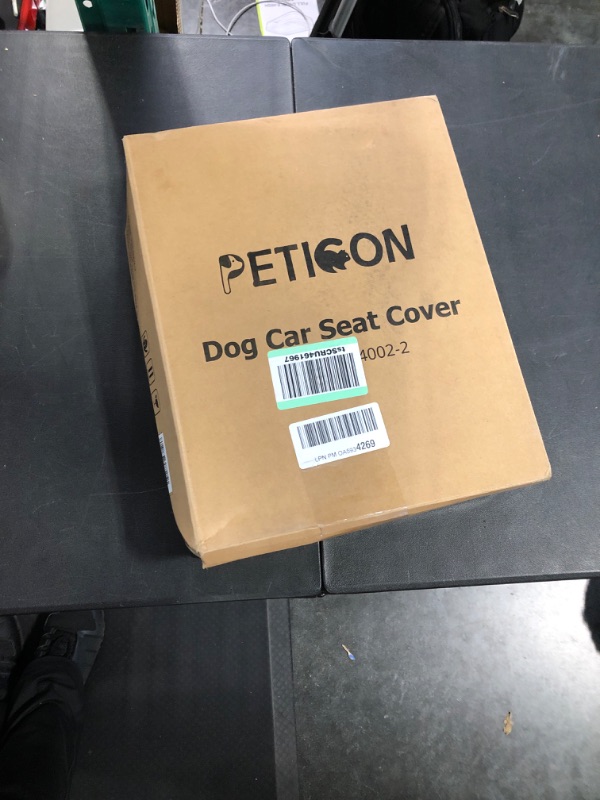 Photo 2 of PETICON Dog Car Seat Covers for Back Seat, Waterproof Scratchproof Pet Bench Seat Covers for Cars, Trucks, SUVs, Nonslip Durable Back Seat Cover for Dogs, Washable Backseat Protection, Beige