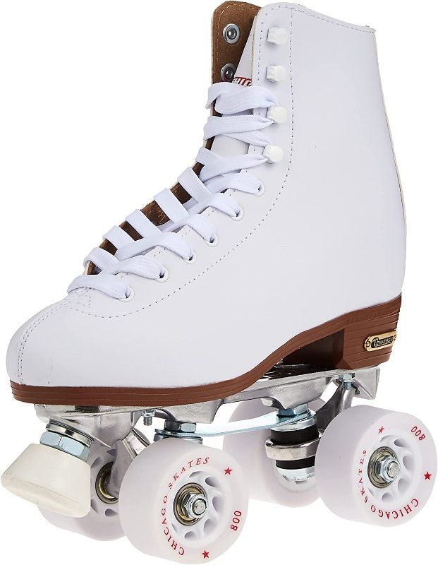 Photo 1 of CHICAGO Skates Deluxe Leather Lined Rink Skate Ladies and Girls 8