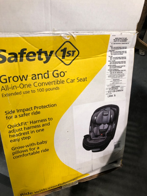 Photo 4 of Safety 1st Grow and Go All-in-One Convertible Car Seat, Rear-facing 5-40 pounds, Forward-facing 22-65 pounds, and Belt-positioning booster 40-100 pounds, Harvest Moon Harvest Moon Original