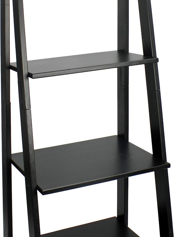 Photo 1 of Adeptus 5 Shelf Ladder - Made from Solid Wood (Black)