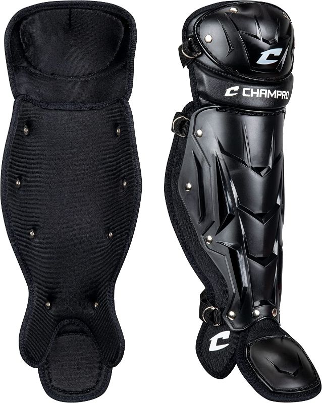 Photo 1 of CHAMPRO Optimus Pro Baseball Softball Catcher's Shin/Leg Guards