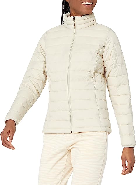 Photo 1 of Amazon Essentials Women's Lightweight Long-Sleeve Water-Resistant Puffer Jacket size small 