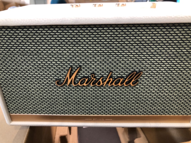 Photo 4 of Marshall Acton II Bluetoth Speaker & Stanmore II Wireless Bluetooth Speaker, White - New White Speaker + Speaker, White