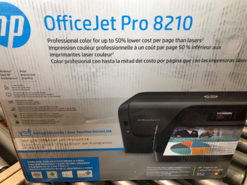 Photo 2 of HP OfficeJet Pro 8210 Wireless Color Printer (D9L64A) with and Instant Ink $5 Prepaid Code Printer + Instant Ink