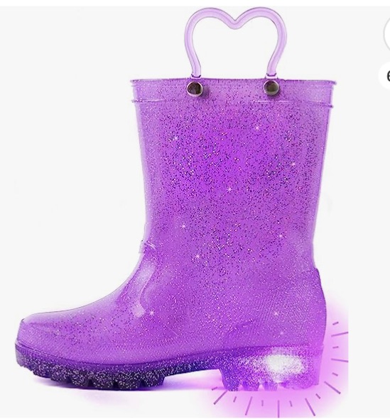Photo 1 of Outee Toddler Kids Adorable Lightwight Waterproof Rain Boots Light Up by Steps *** SIZE 1***