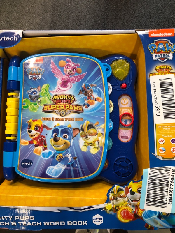 Photo 2 of VTech PAW Patrol Mighty Pups Touch and Teach Word Book , Blue
