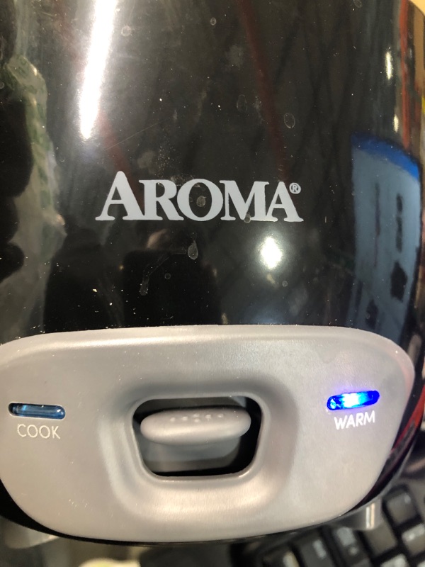 Photo 4 of Aroma Housewares 6-Cup (Cooked) / 1.5Qt. Rice & Grain Cooker (ARC-363NGB),Black,6-Cup Cooked / 3-Cup Uncooked