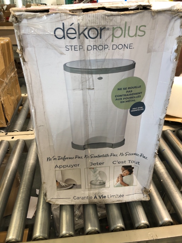 Photo 1 of Dekor Plus Hands Free Diaper Pail - White