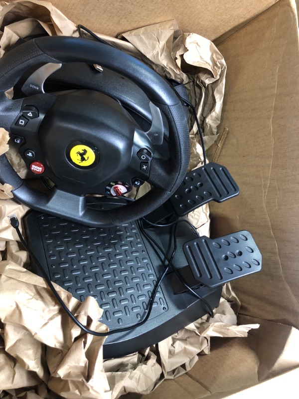 Photo 2 of Thrustmaster T80 Ferrari 488 GTB with Pedals (PS5,PS4,PC) T80 Ferrari 488 GTB Edition Racing Wheel PS4