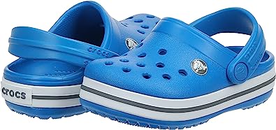 Photo 1 of Crocs unisex-child Kids' Crocband Clog ( navy blue white & sky blue )