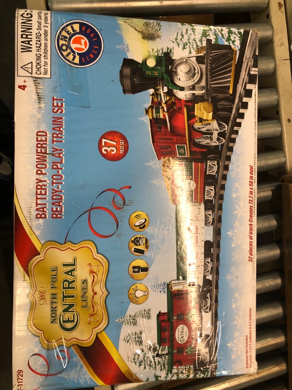 Photo 3 of Lionel North Pole Central Battery-Powered Train Set with Remote + Inner Loop Track Expansion Pack Complete Set + Expansion Track (Inner Loop)