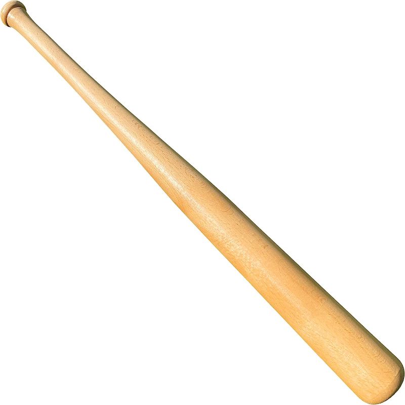 Photo 2 of Genuine Solid Beech Wood Baseball Bat - 27 Inch 23 Oz - Tball Bat, Self Defense, Weight Training, and Pickup Games - Classic and Timeless Design - KOTIONOK