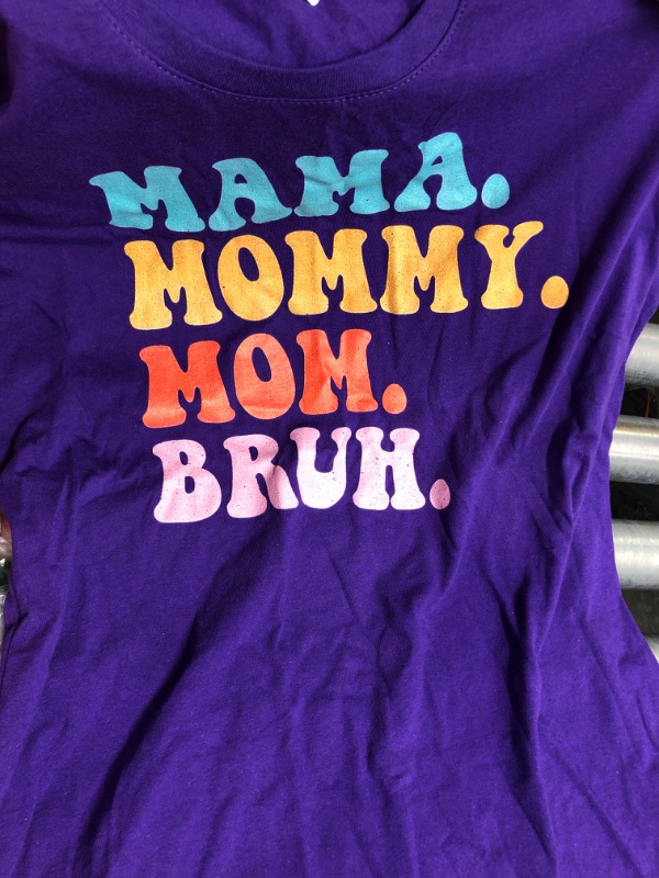 Photo 1 of Groovy Mama Mommy Mom Bruh Mommy and Me Funny Matching Mom T-Shirt