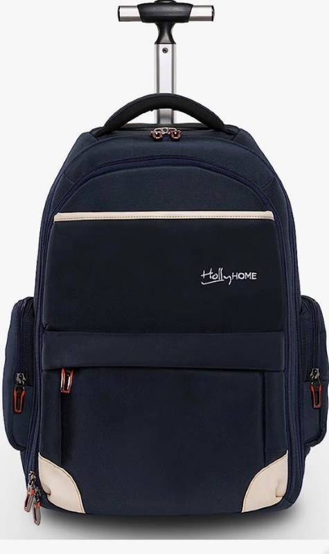 Photo 1 of HollyHOME 19 inches Wheeled Rolling Backpack for Men and Women Business Laptop Travel Bag