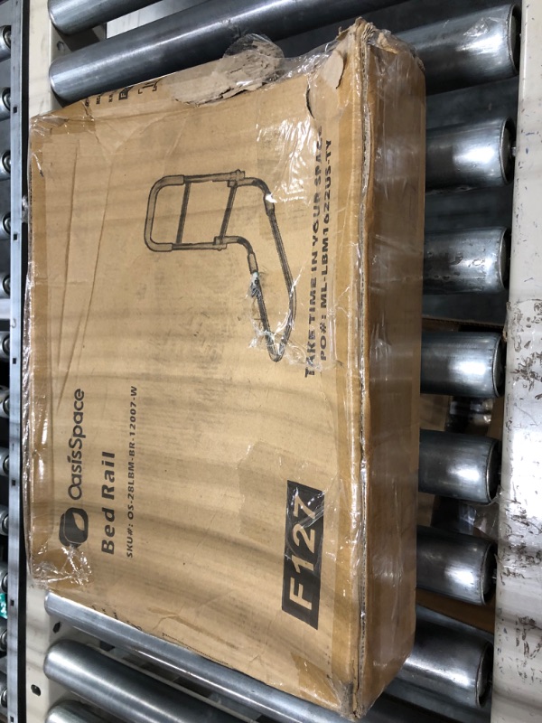 Photo 1 of OasisSpace Bed Rail - Bedside Fall Prevention Grab Bar Mobility Aid for Elderly Seniors, Handicap - Adjustable Adult Bed Rail Cane fits King, Queen, Full, Twin - Stability Standing Bar Handle