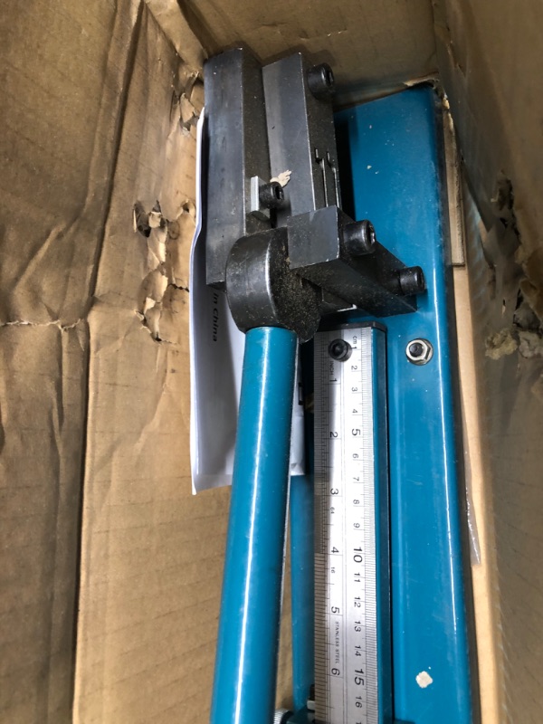 Photo 2 of BreeRainz Din Rail Cutter, Double Groove Rail Cutter Tool w/Dual Scale Measuring Ruler, for 1.4 Inch Iron Aluminum Rails