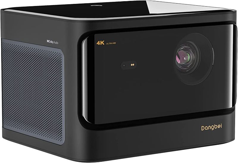 Photo 1 of Dangbei Mars Pro 4K Projector, 3200 ANSI Lumens DLP Projector with Android 4GB+128G, 2 * 10W HiFi Speakers, Auto Keystone Auto Focus HDR10 Home Theater