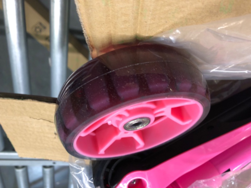 Photo 1 of AIWO 3 Wheels Scooter for Kids Ages 3-5 Years Old Boy Girl, Toddler Scooter, Wide Standing Board & 110 Lbs Limit, Scooter Kids Ages 3 5 6 with Adjustable Height Handlebars Foldable pink_