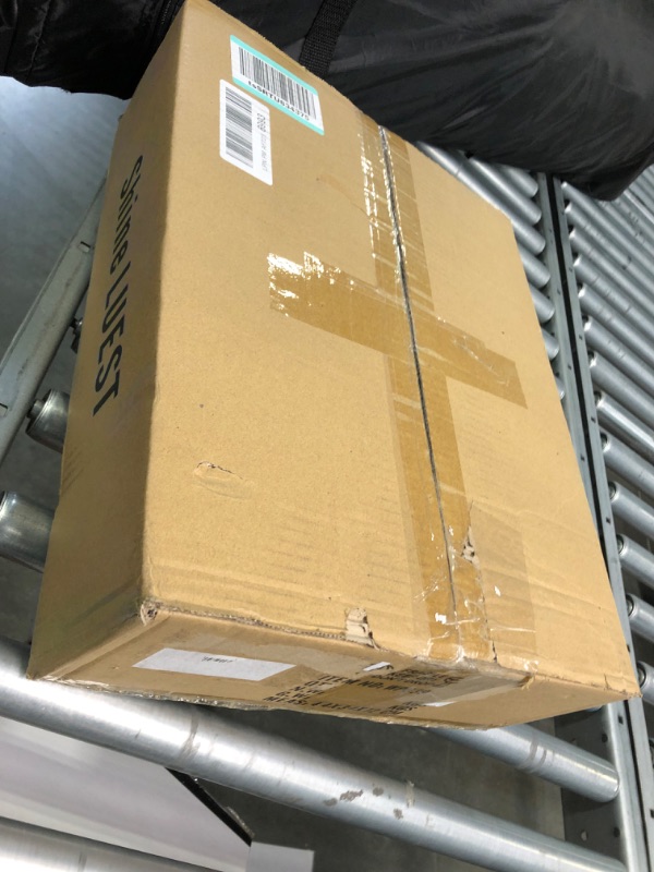 Photo 1 of Modern Dimmable LED Ceiling Lights, White Flush Mount Light Fixtures with Remote Control, Large Square 8-Ring Lamps for Living Room, Bedroom, 100W 