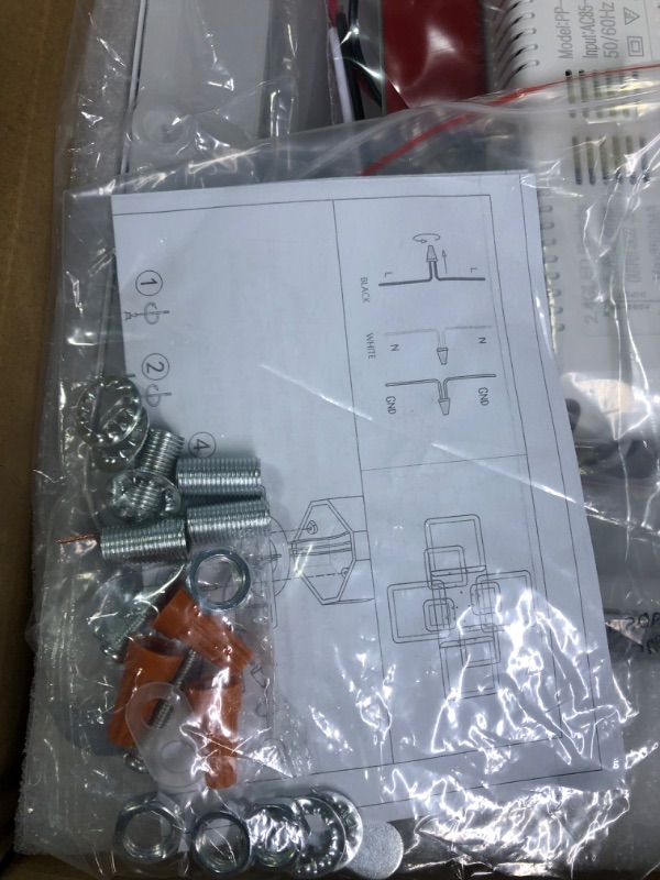 Photo 1 of Modern Dimmable LED Ceiling Lights, White Flush Mount Light Fixtures with Remote Control, Large Square 8-Ring Lamps for Living Room, Bedroom, 100W 