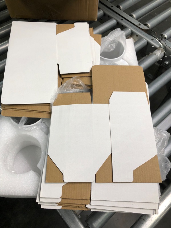 Photo 1 of ABBSH Sublimation Mugs, Sublimation White Coffee Mugs Tazas Para Sublimacion Blank 11 OZ With Box for for Coffee, Soup, Tea, Milk, Latte, Hot Cocoa Set of 12 11OZ White Mugs
missing one mug