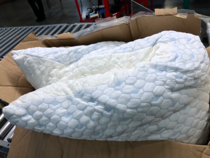 Photo 1 of ESHINE Full Body Pillows for Adults - Full Body Pillow for Sleeping / Gel Infused Cooling Pillows / Shredded Memory Foam Pillows, Oeko-TEX / CertiPUR-US Certified, 20 x 54 inch Long Pillows 1 Body