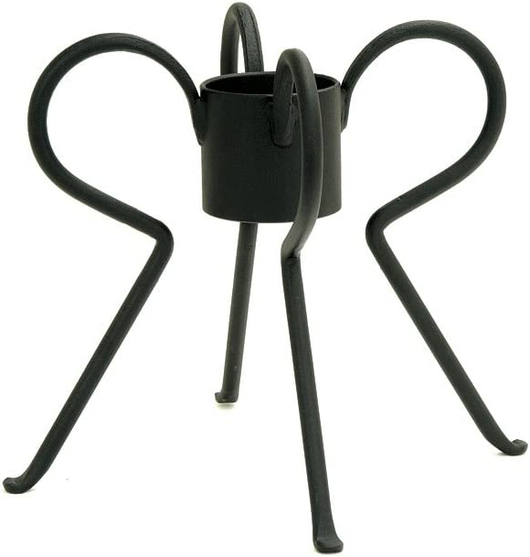 Photo 1 of Achla Designs GBS-09 Spider, Wrought Iron Globe and Toadstool Stand Low Short, Black