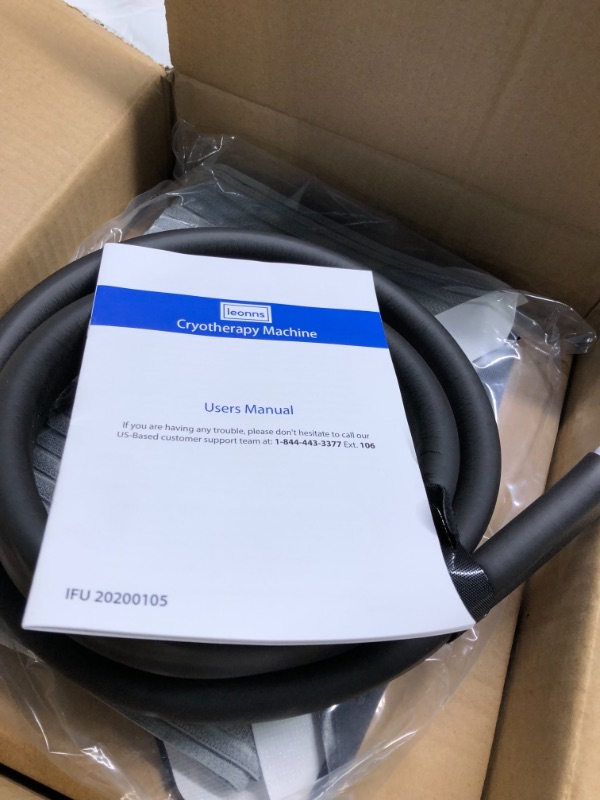 Photo 1 of LEONNS Cold Therapy Machine w/Universal Flexible Pad | Ice Cryotherapy System for Knee, Shoulder, Back, Hip and More (Universal + Knee Pad) Machine + Universal and Knee Pad